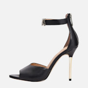Guess Women's Monita Logo Leather Heeled Sandals