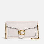 Coach Tabby Chain Leather Clutch Bag