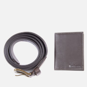 Barbour Leather Belt and Billfold Wallet Gift Set