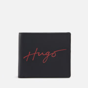 HUGO Handwritten Printed Leather Wallet