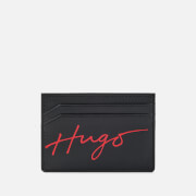 HUGO Handwritten_S Logo Leather Card Holder