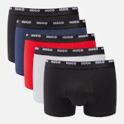 HUGO Bodywear Five-Pack Stretch-Cotton Jersey Boxer Trunks