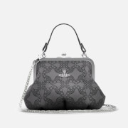Vivienne Westwood Granny Logo-Jacquard Twill Frame Purse