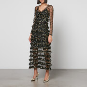 Never Fully Dressed Women's Leopard Kate Mesh Dress - Black