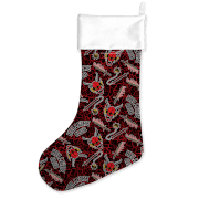 Stranger Things Hellfire Club Pattern Christmas Stocking