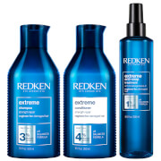 Redken Extreme Shampoo, Conditioner and Anti-Snap Treatment Routine for Damaged Hair