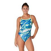 Cyclone Swirl Flyback One Piece - Blue Green | Size 30