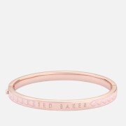 Ted Baker Women's Elliee Enamel Heart Bangle - Rose Gold/Pink