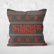 Stranger Things Seasons Greetings From The Upside Down Square Cushion