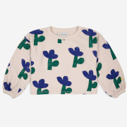 Bobo Choses Kids' Floral-Print Cotton Cropped Sweatshirt