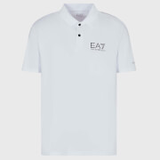 EA7 Logo-Print Piqué Polo Shirt