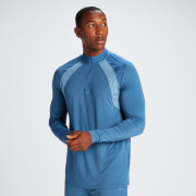 MP vīriešu sporta krekls ar ¼ rāvējslēdzēju “Tempo” — Indigo zils