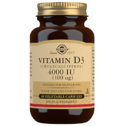Solgar Vitamins Vitamin D3 (Cholecalciferol) 4000 IU (100 µg) Vegetable Capsules x 60