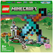 LEGO Minecraft: L’Avant-Poste de l’Épée, Jouet, et Figurines Creeper, Squelette, pour Enfants (21244)