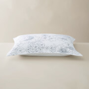 Ted Baker Linear Floral Pillow Case - Oxford - Blue