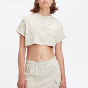 Calvin Klein Jeans Cropped Cotton-Jersey T-Shirt