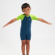Traje infantil de neopreno Learn to Swim Essential para niño, azul