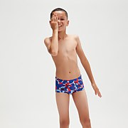 13 cm Club Training Shark Infested Water Badehose für Jungen Blau/Rot