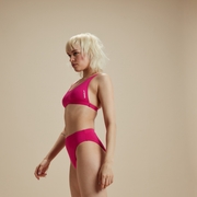 Braguita de bikini rosa para mujer - XL