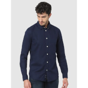 Navy Blue Classic Casual Cotton Shirt (CAPINPOINT)