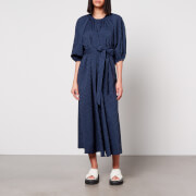 Aligne Hibiscus Seersucker Midi Dress