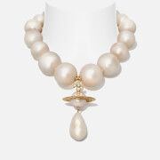 Vivienne Westwood Giant Gold-Tone Brass Pearl Drop Necklace