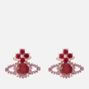 Vivienne Westwood Valentina Orb Rose Gold-Tone Crystal Earrings