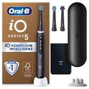Oral-B iO Series 5 Plus Edition Elektrische Zahnbürste, Reiseetui, recycelbare Verpackung, Matt Black