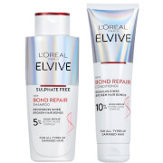 L’Oréal Paris Elvive Bond Repair Shampoo and Conditioner Bundle For Damaged Hair