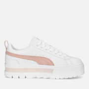 Puma Women's Mayze Flatform Trainers - Puma White/Rose Quartz