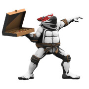 Mighty Jaxx Teenage Mutant Ninja Turtles: Pizza Bomber By Nidikol 8.3" Vinyl + Pvc Figure