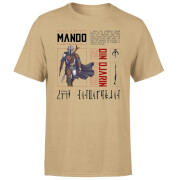 Star Wars The Mandalorian Biography Men's T-Shirt - Tan