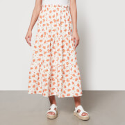 Aligne Hema Floral-Print Poplin Midi Skirt