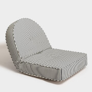 Business & Pleasure Reclining Pillow Lounger - Navy Stripe