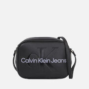 Calvin Klein Jeans Sculpted Monogram Faux Leather Camera Bag