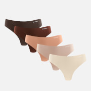 Calvin Klein Underwear Five-Pack Stretch-Jersey Thongs