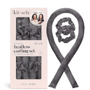 Kitsch Satin Heatless Curling Set - Charcoal