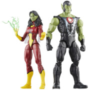 Hasbro Marvel Legends Series Skrull Queen and Super-Skrull Action Figures