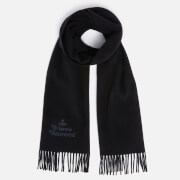 Vivienne Westwood Embroidered Logo Wool Scarf