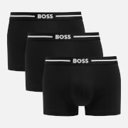 BOSS Bodywear Three-Pack Bold Stretch-Cotton Boxer Trunks