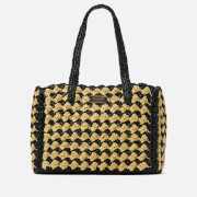Kate Spade New York High Tide Striped Crochet Raffia Medium Tote Bag