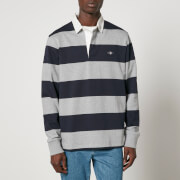 GANT Shield Barstripe Heavy Rugger Cotton-Jersey Top