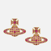 Vivienne Westwood Carmela Bas Relief Gold-Tone Earrings