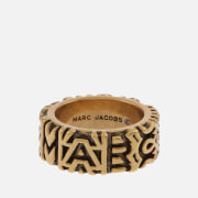Marc Jacobs Monogram Engraved Gold-Tone Ring