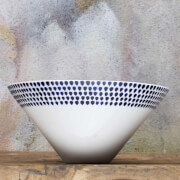 Nkuku Indigo Drop Serving Bowl - Medium