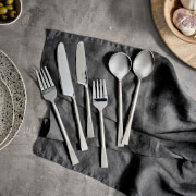 Nkuku Usa Cutlery Set - Brushed Silver - Set of 16