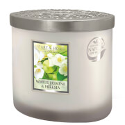 Heart & Home Elipse Candles Jar White Jasmine and Freesia 420g