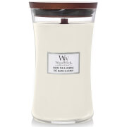 WoodWick Hourglass Candles White Tea and Jasmine Large Candle 610g