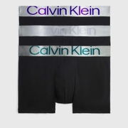 Calvin Klein 3 Pack Steel Waistband Stretch Cotton Boxer Trunks