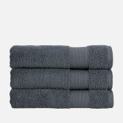 Christy Organic Cotton Towel - Cinder - Set of 2